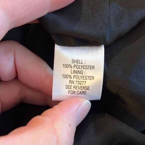 Apt 9 XL black and white zip up light weight jacket (#2061) - Picture 4 of 4